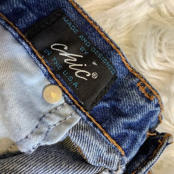 Chic Made in the USA Mom Jeans Short Size 16 Petite Cute Vintage Summer Blue - Picture 12 of 12